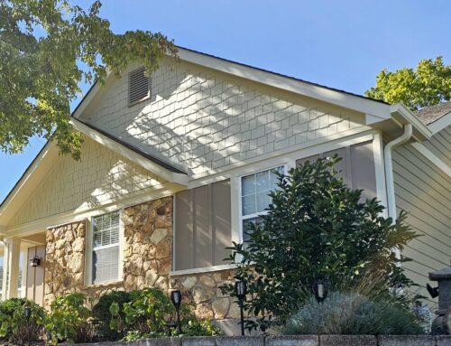 Khaki James Hardie Siding – Navajo Beige Shake/Trim/Fascia/Soffit – Chesterfield, MO